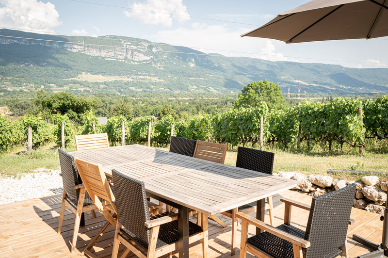 terrasse gîte campagne Annecy