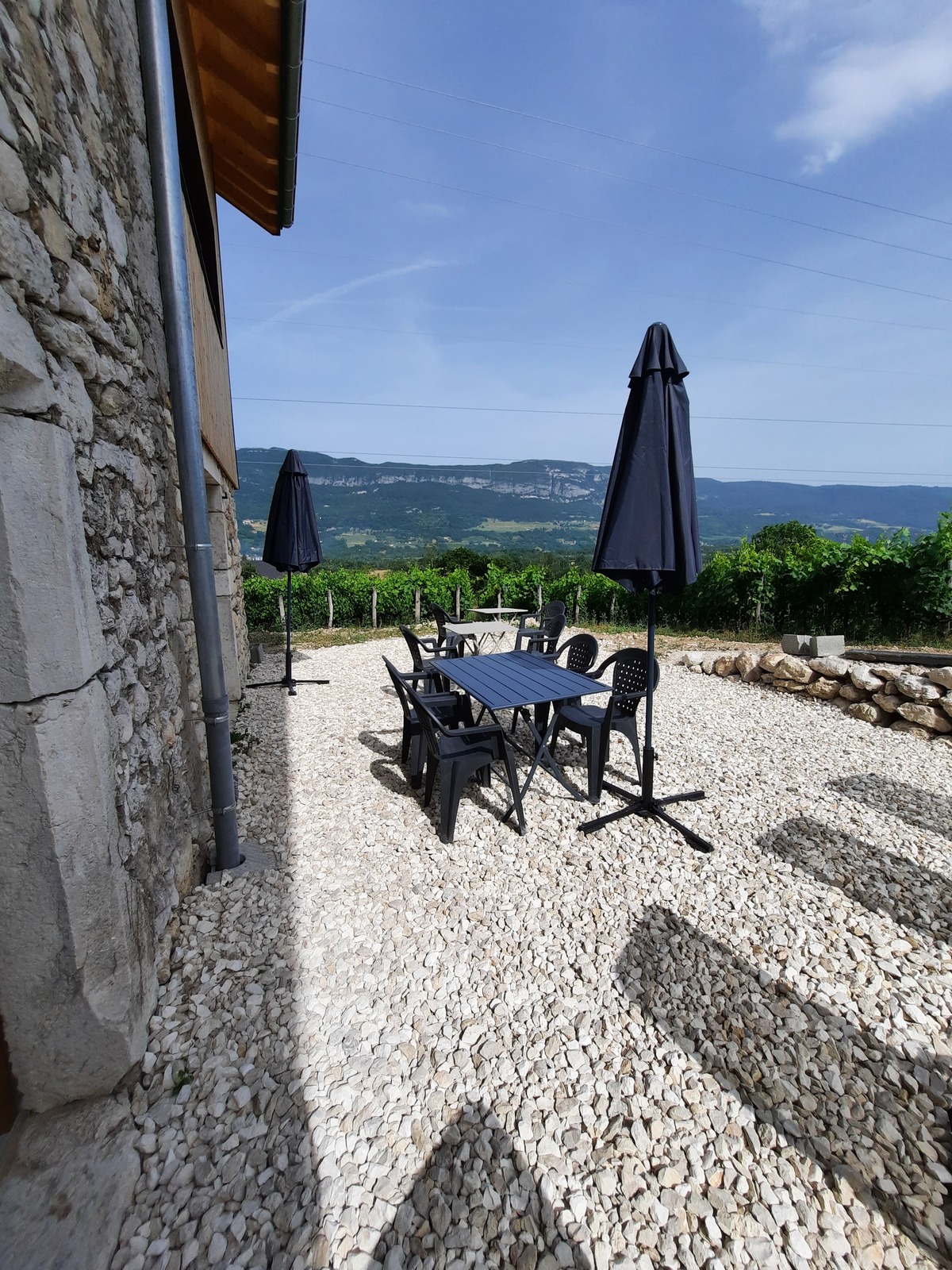 jardin privatif gîte Viarhôna