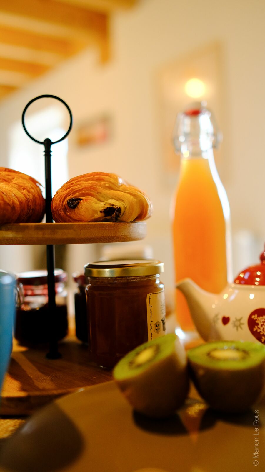 petit déjeuner gourmand gîte proche Lyon