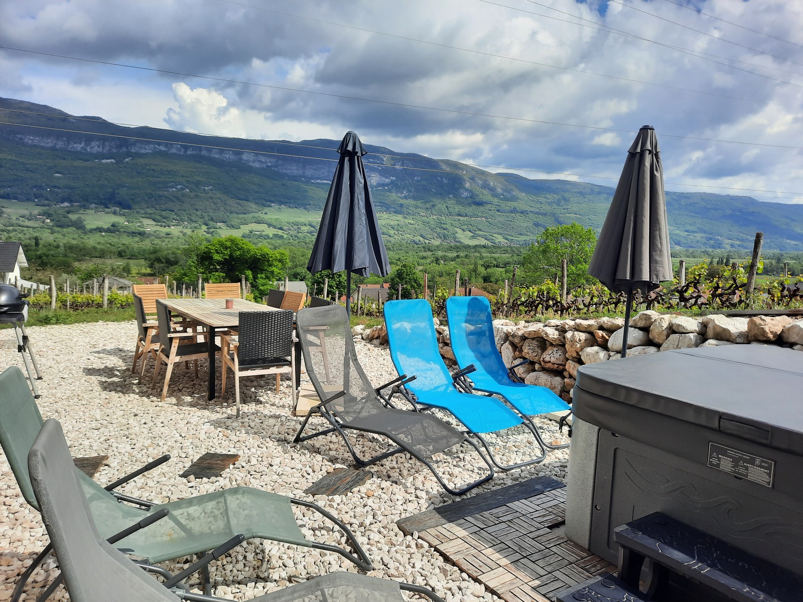 terrasse campagne Grand Colombier