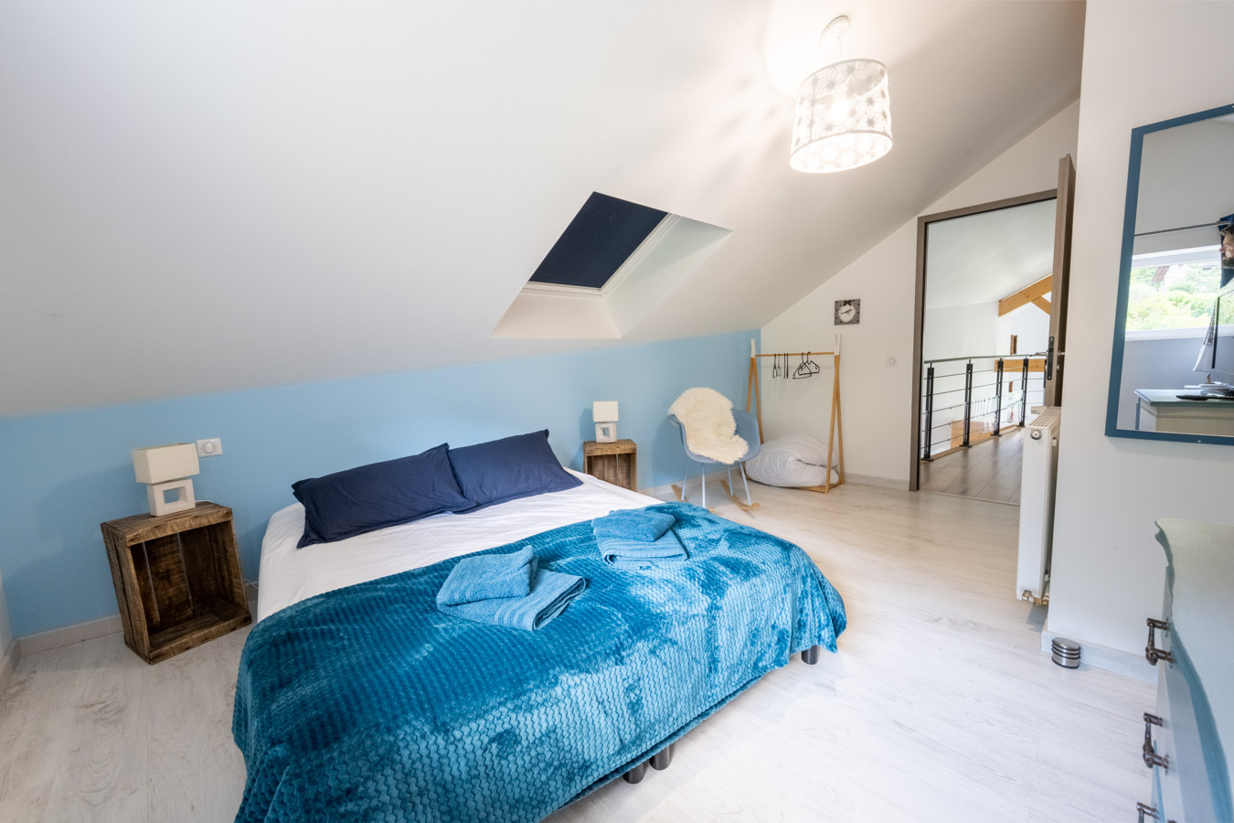 Chambre double gîte Lyon