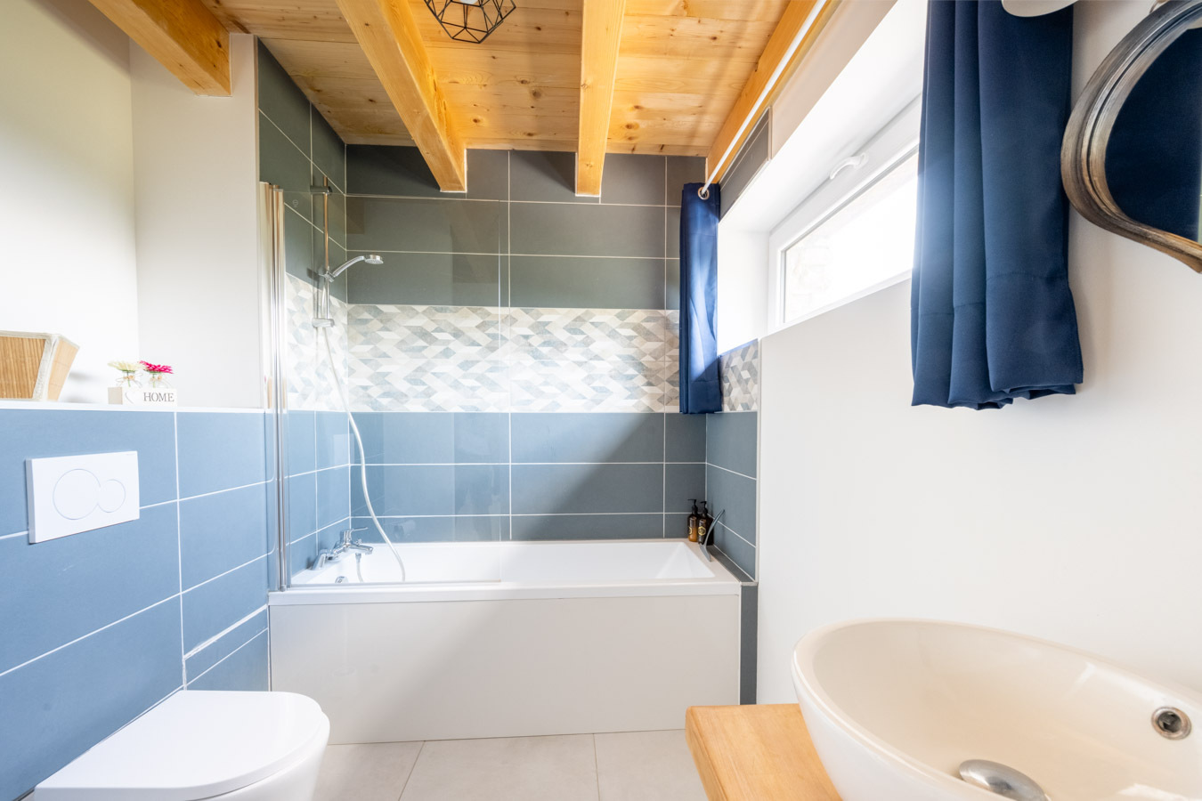 salle de bain baignoire gîte Lyon