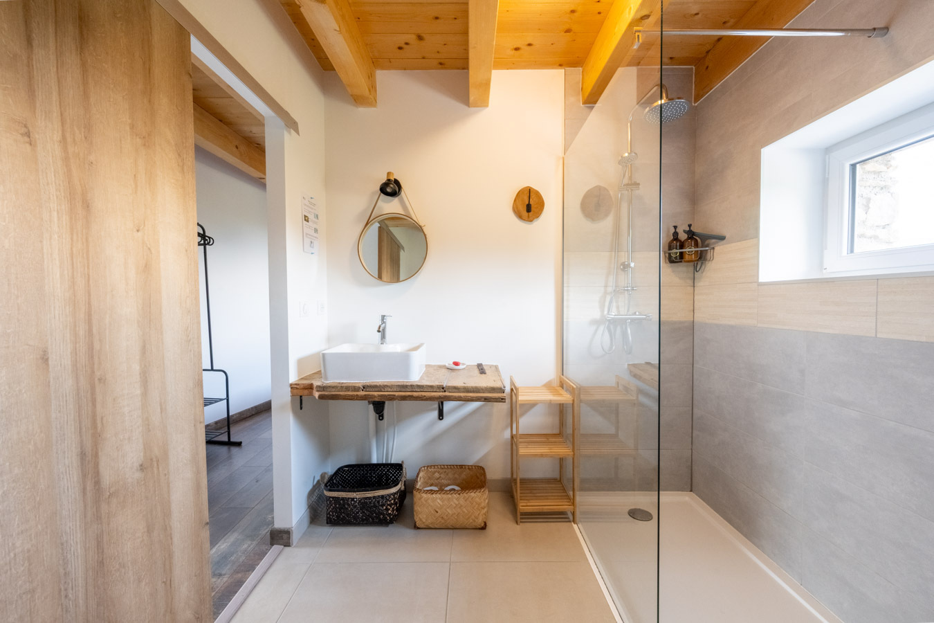 salle de bain privative gîte Bugey