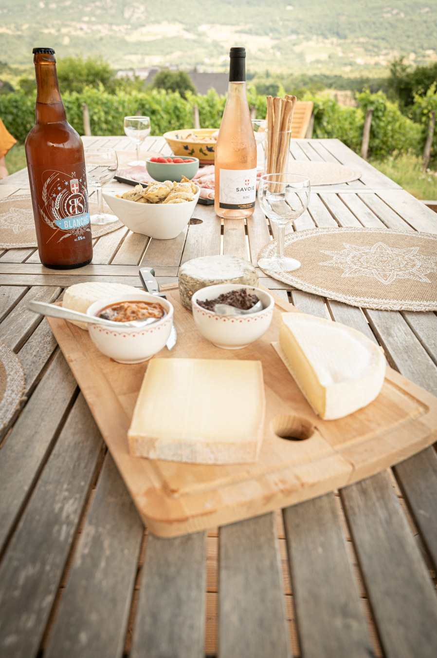 planche apéritive gîte Grand Colombier